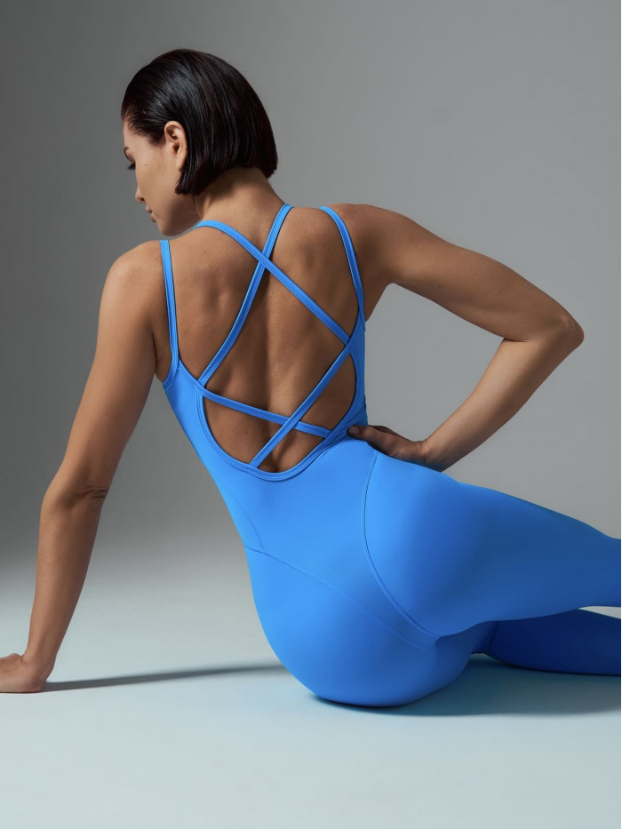 Моделирующий комбинезон с перекрестными бретелями NEVERLATE | Одежда для спорта и жизни